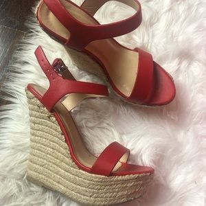 Forever 21 red wedges
